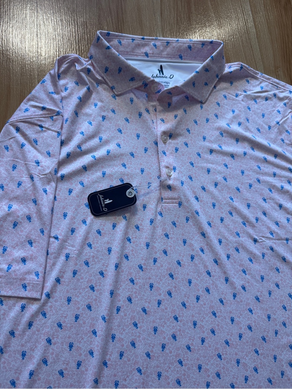 NEW- Johnnie O “Low Country” Featherweight Performance Polo Golf Shirt- Mens XL